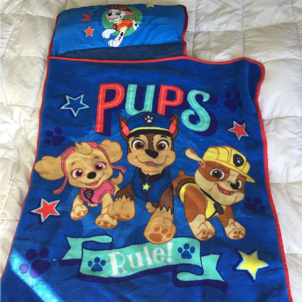 Paw patrol Blue Pups Rule Blanket and Pillow Set nap mat